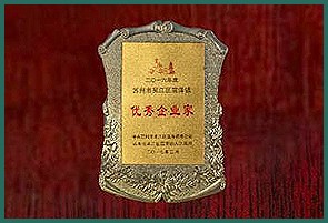 2016  rated as an excellent entrepreneur by Zhenze Town Committee of Wujiang District, Suzhou