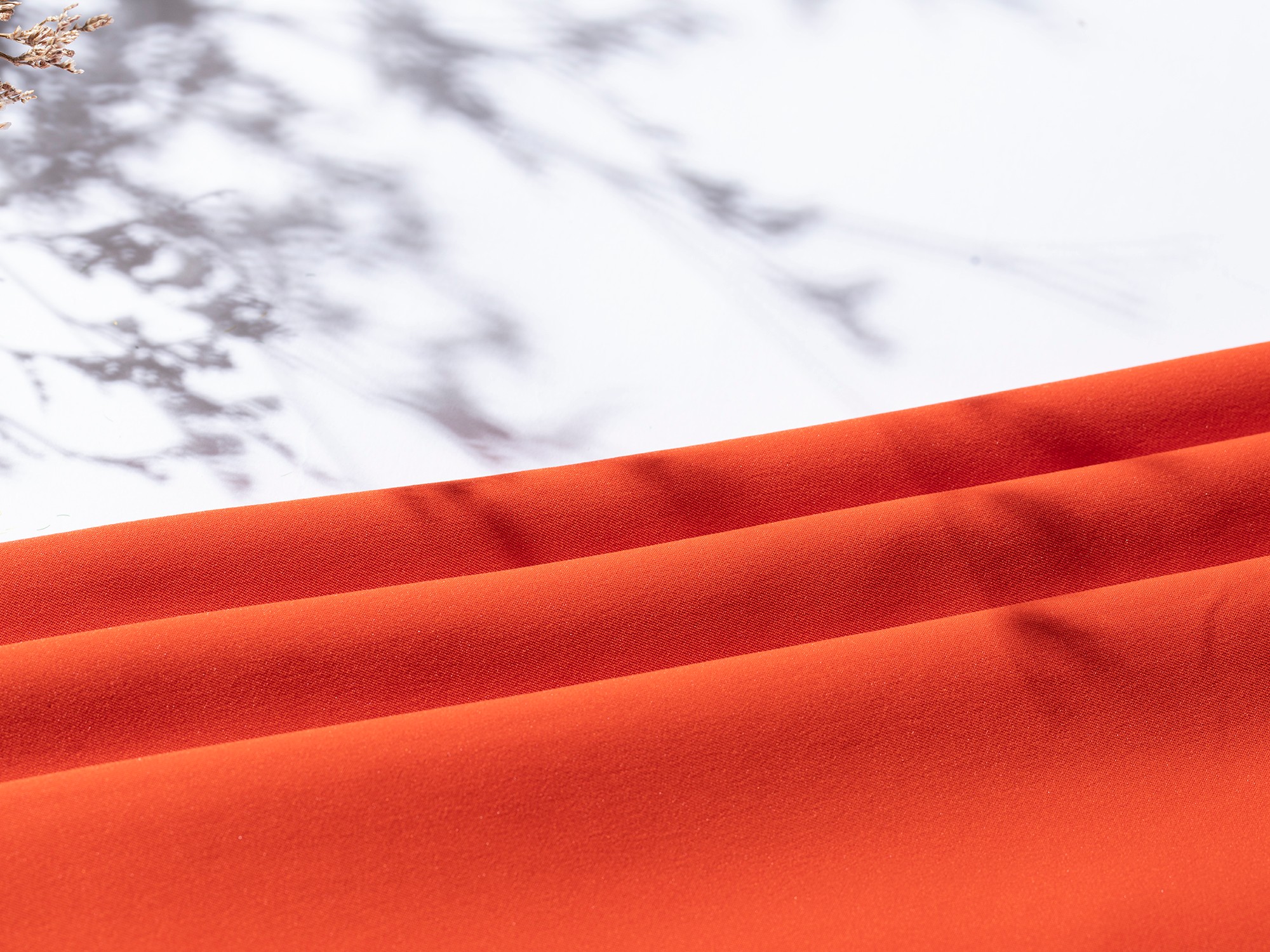 Extinction spring Asian textile - orange red