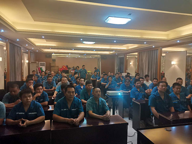 Safety training for pressure vessels of Wujiang Bailu Co., Ltd