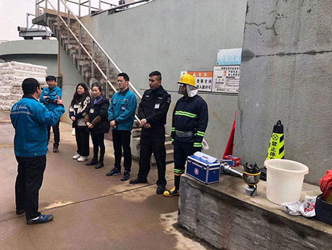 Emergency drill for 2021 liquid alkali leakage accident
